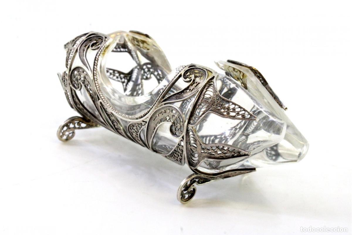 Antig&uuml;edades: soporte de plata para palillos de dientes - Foto 7