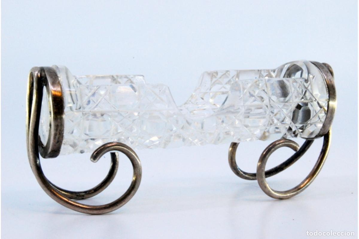 Antig&uuml;edades: soporte de plata para palillos de dientes - Foto 4