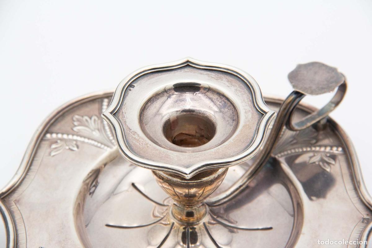 Antig&uuml;edades: Candelabro de mano, en plata - Foto 3