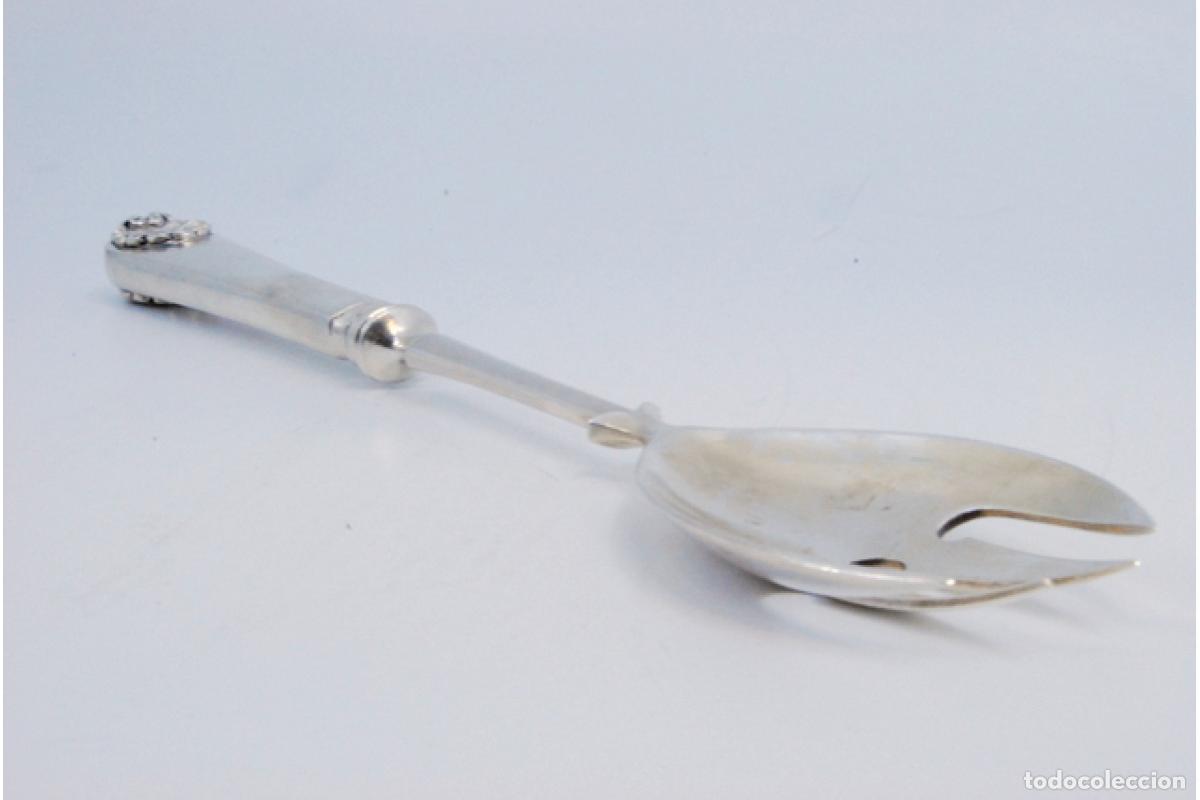 Antig&uuml;edades: Cuchara de plata para espaguetis - Foto 2