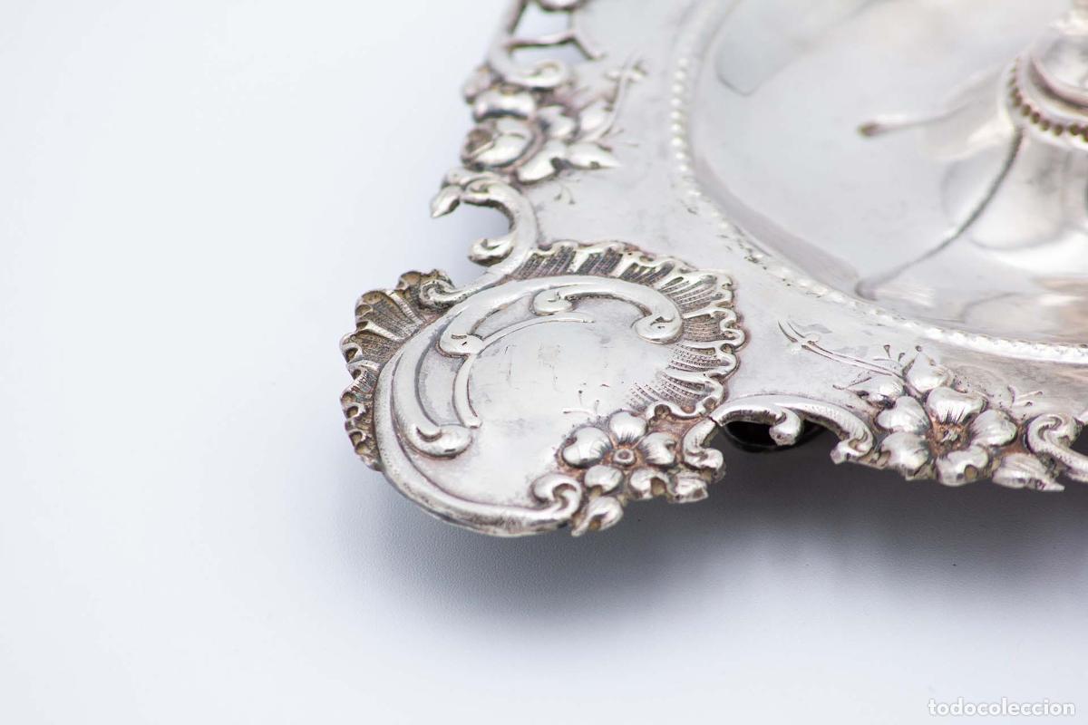 Antig&uuml;edades: Candelabro de mano, en plata - Foto 3