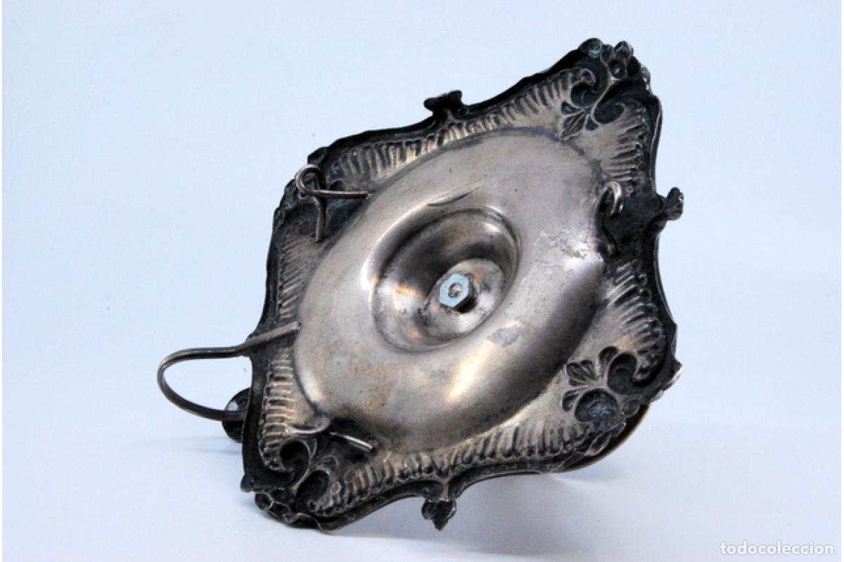 Antig&uuml;edades: Candelabro de mano, en plata - Foto 8