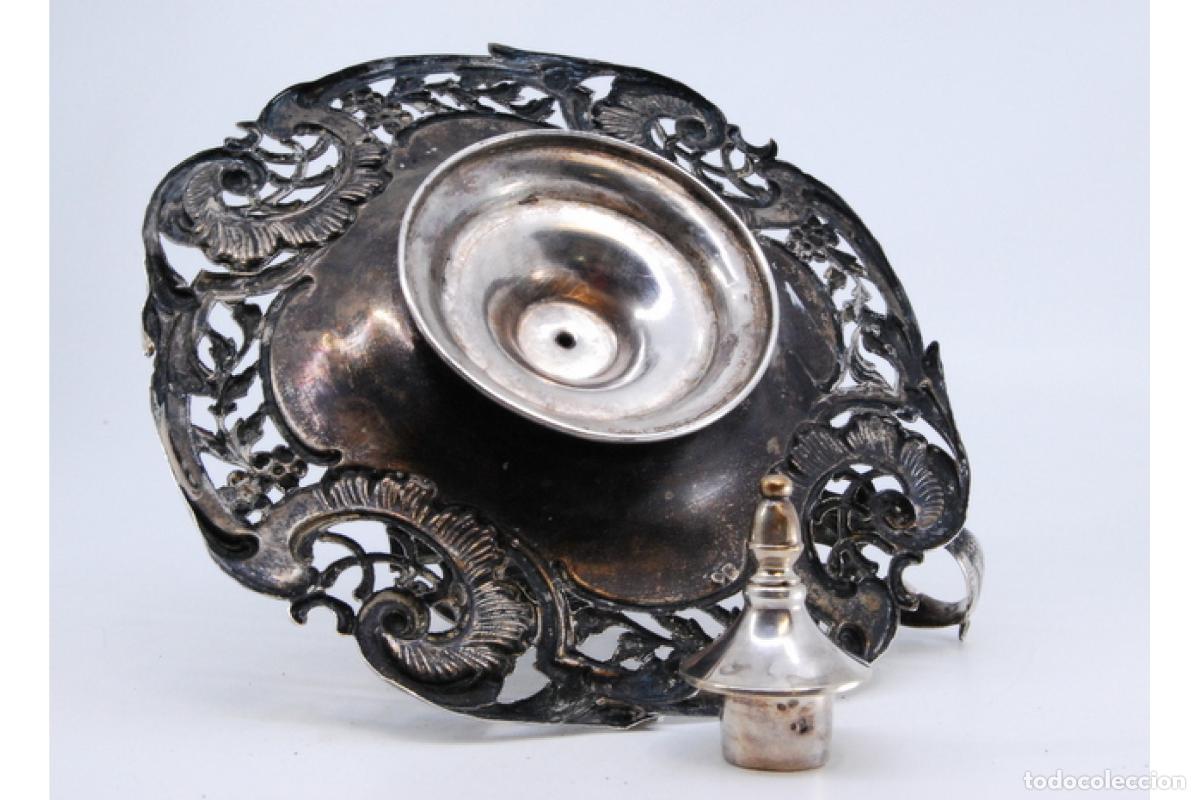 Antig&uuml;edades: Candelabro de mano, en plata - Foto 5