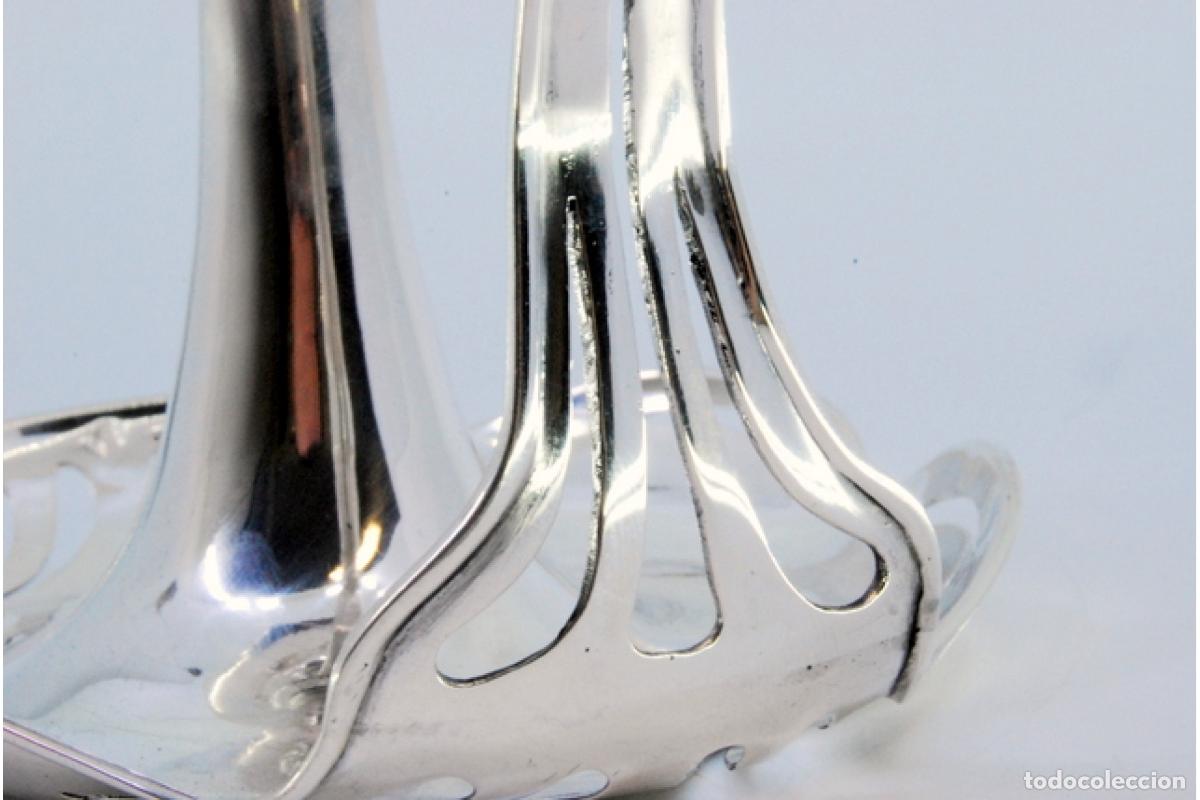 Antig&uuml;edades: Candelabro de mano, en plata - Foto 7