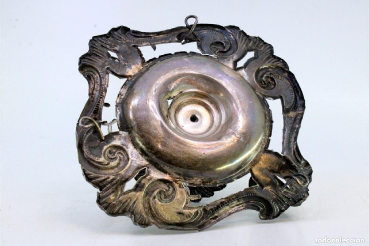Antig&uuml;edades: Candelabro de mano, en plata - Foto 3