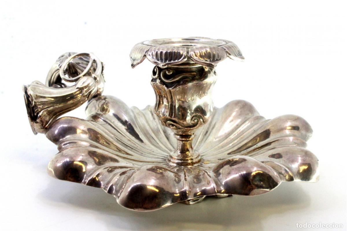 Antig&uuml;edades: Candelabro de mano, en plata - Foto 7