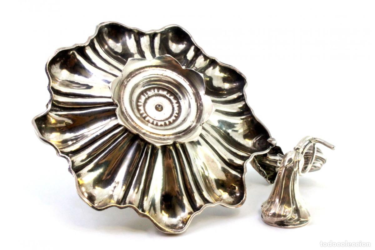 Antig&uuml;edades: Candelabro de mano, en plata - Foto 8