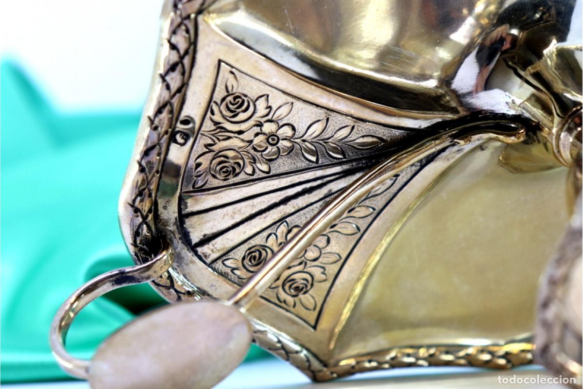 Antig&uuml;edades: Candelabro de mano, en plata - Foto 2