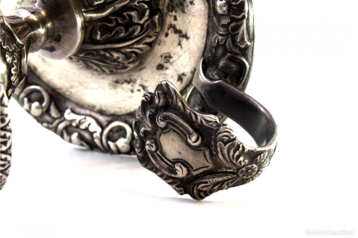 Antig&uuml;edades: Candelabro de mano, en plata - Foto 4