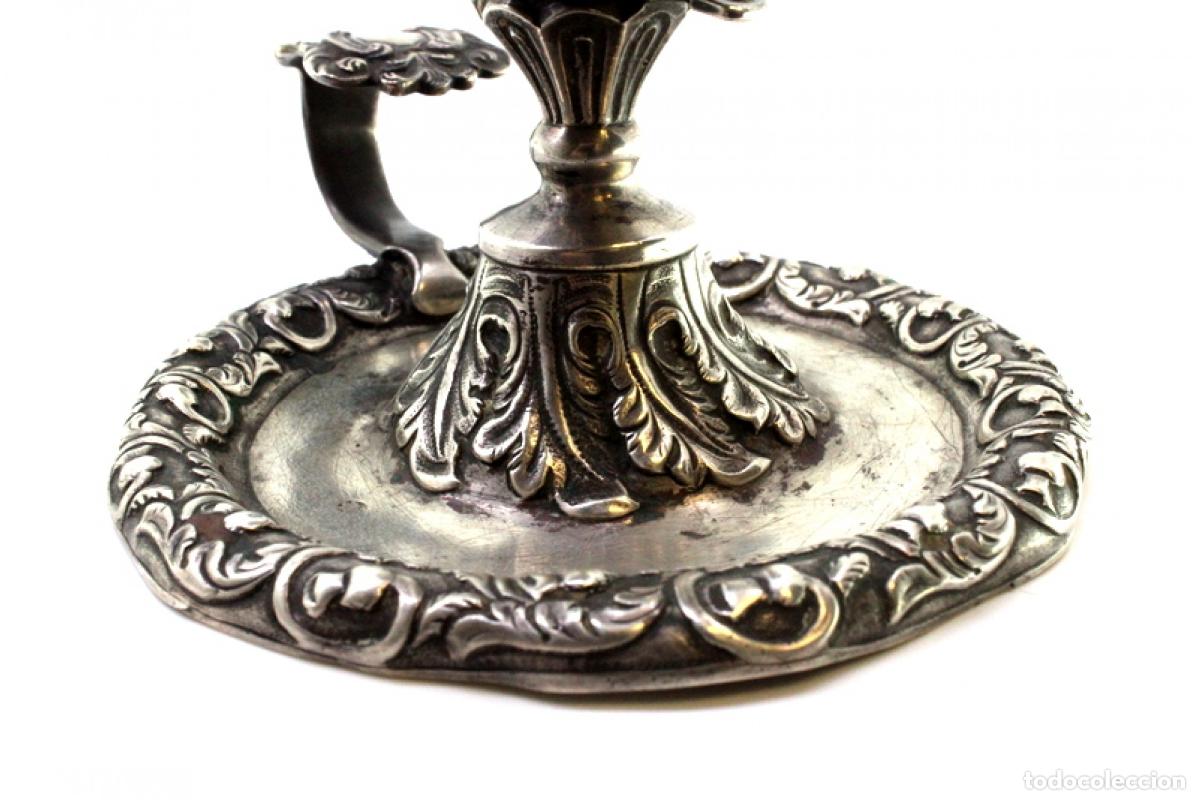 Antig&uuml;edades: Candelabro de mano, en plata - Foto 6