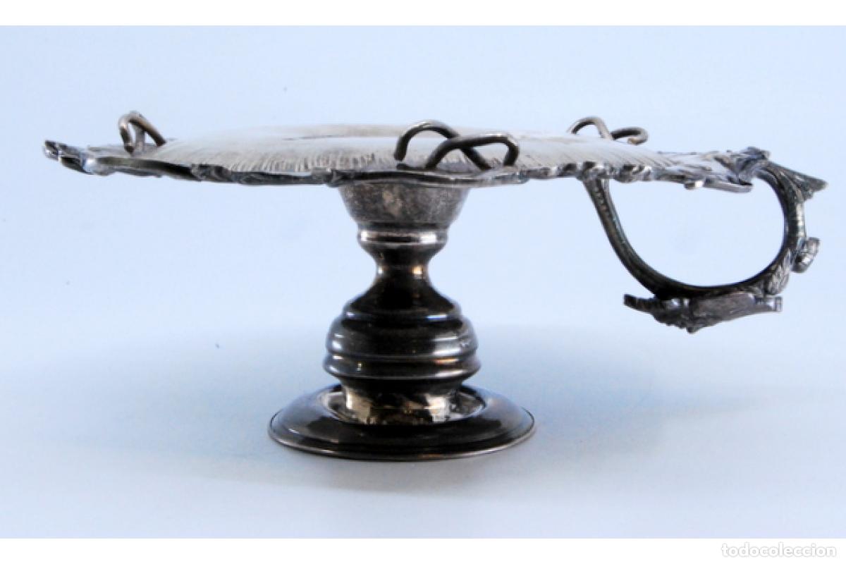 Antig&uuml;edades: Candelabro de mano, en plata - Foto 6