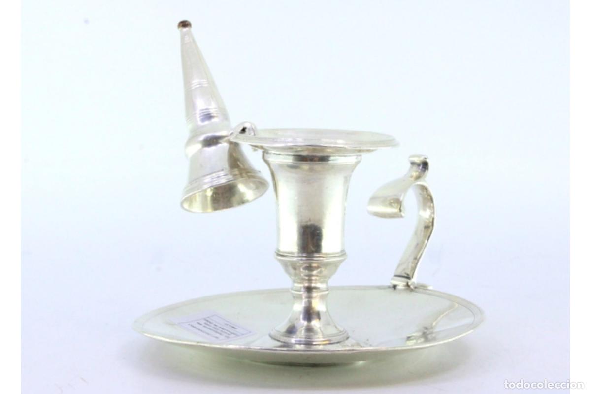 Antig&uuml;edades: Candelabro de mano, en plata - Foto 3