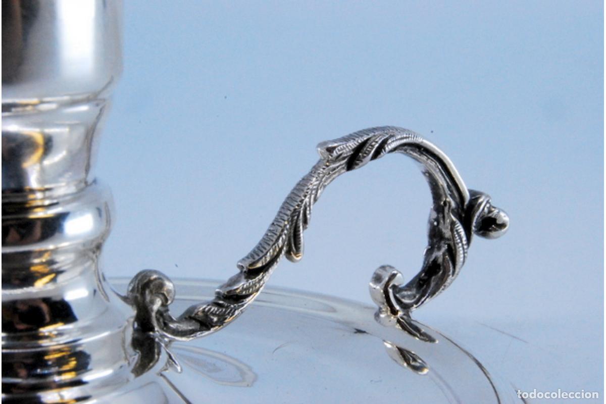 Antig&uuml;edades: Candelabro de mano, en plata - Foto 4