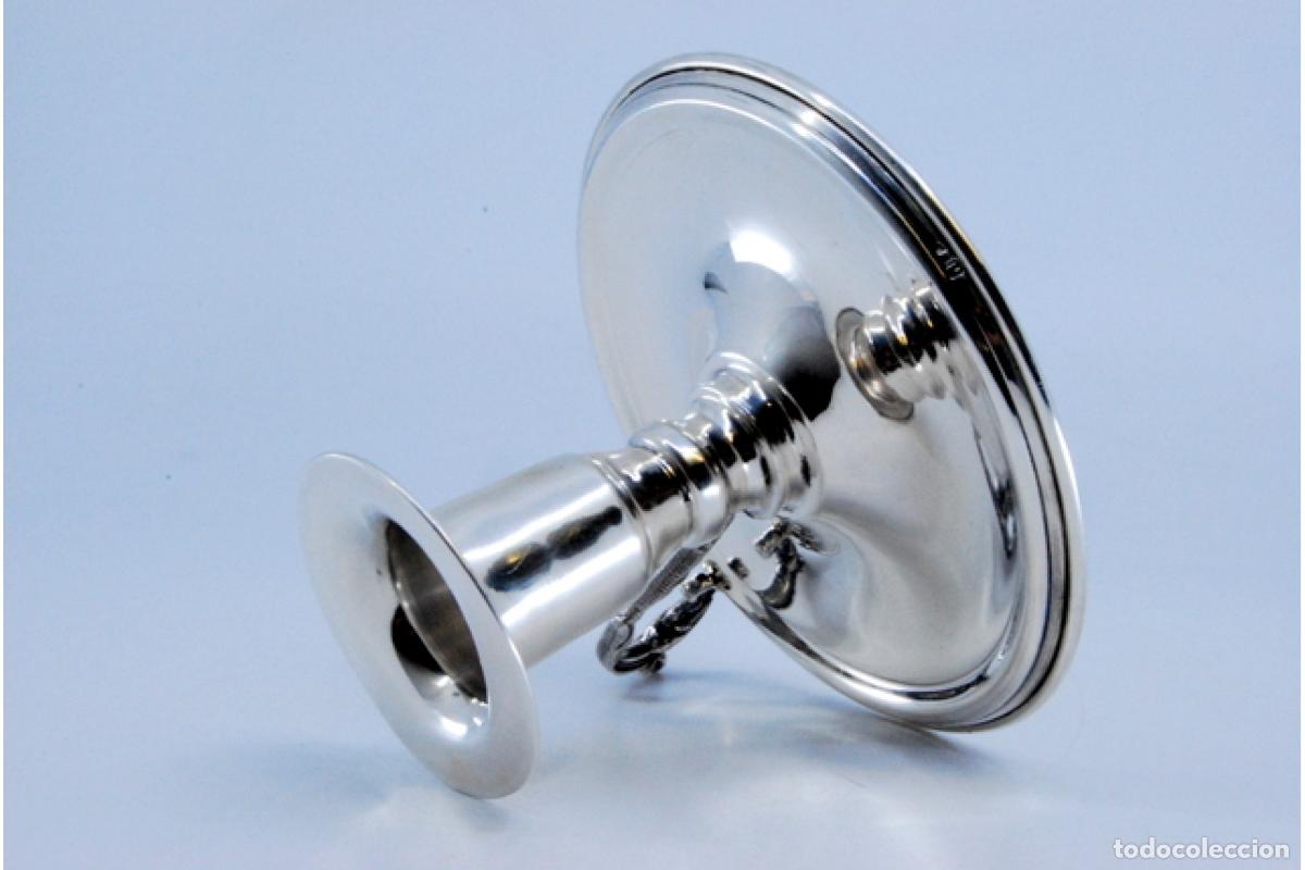 Antig&uuml;edades: Candelabro de mano, en plata - Foto 6