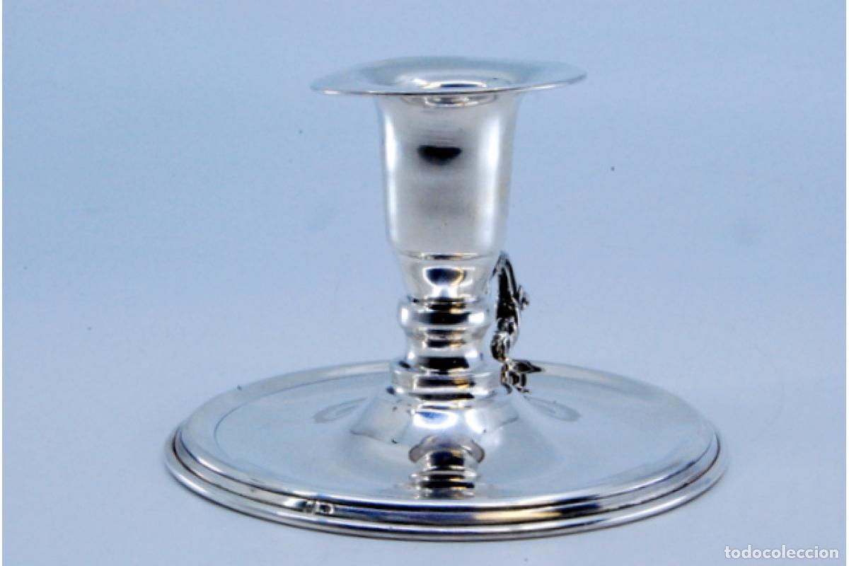 Antig&uuml;edades: Candelabro de mano, en plata - Foto 7