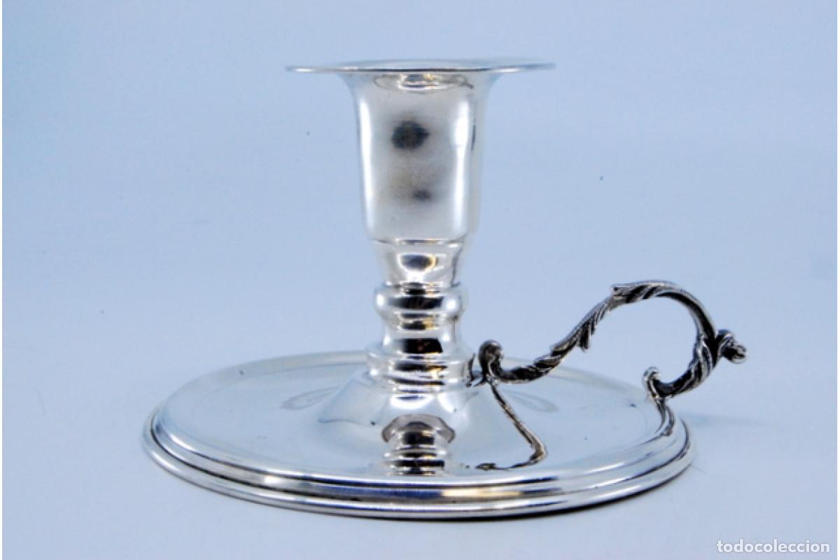 Antig&uuml;edades: Candelabro de mano, en plata - Foto 9