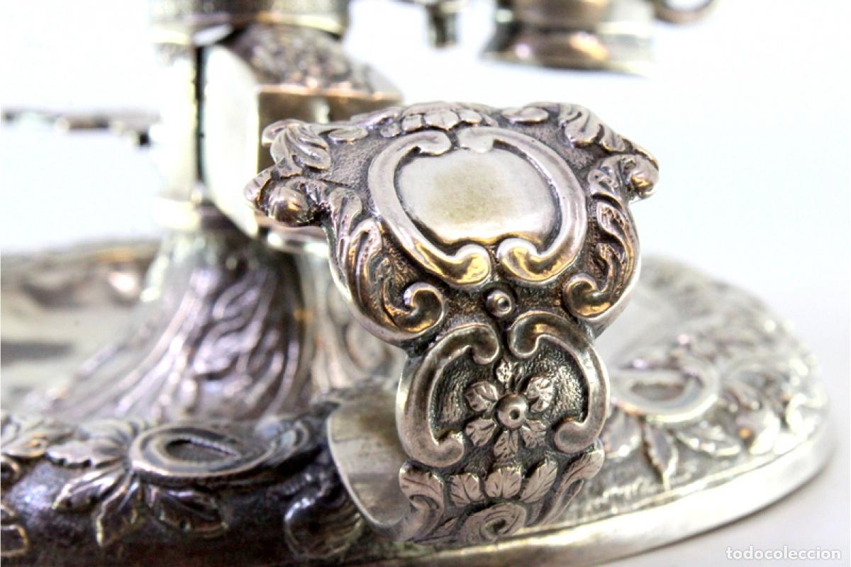 Antig&uuml;edades: Candelabro de mano, en plata - Foto 7