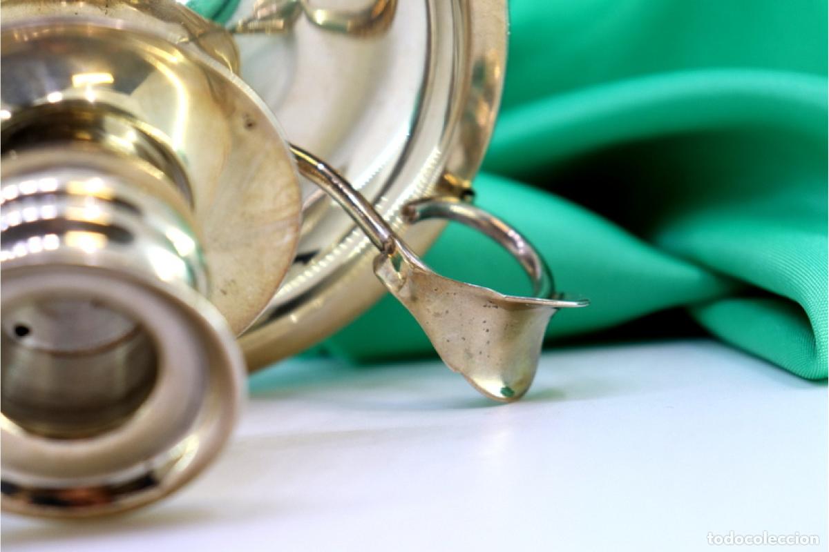 Antig&uuml;edades: Candelabro de mano, en plata - Foto 4
