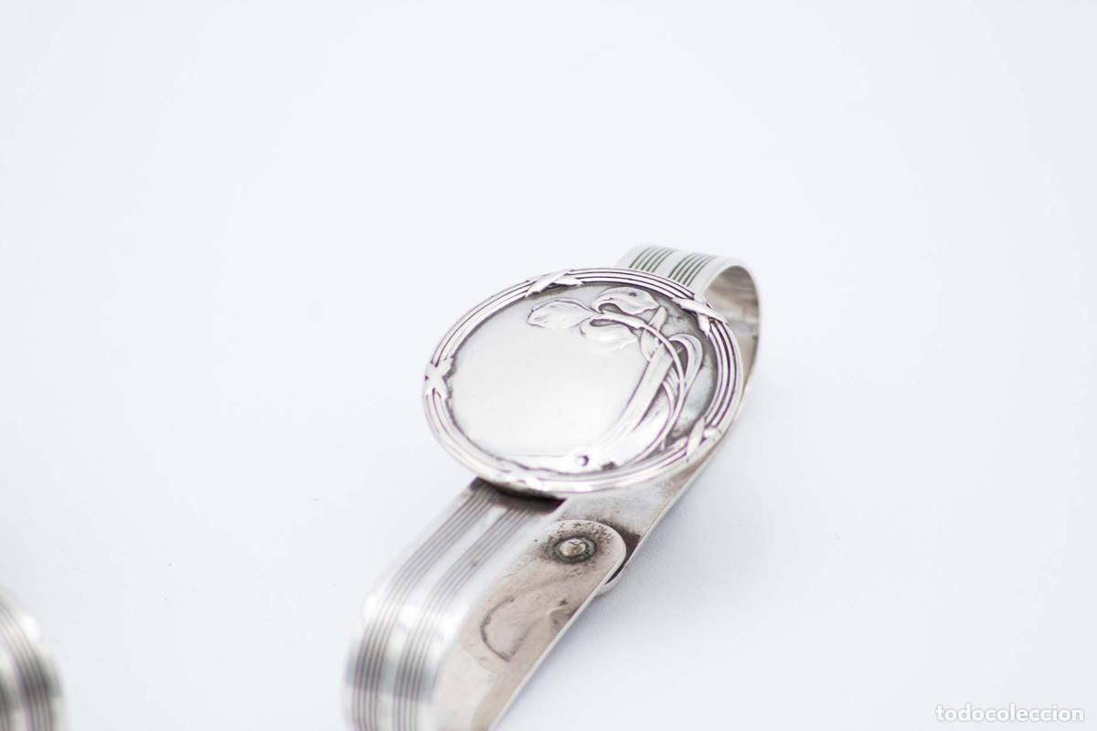 Antig&uuml;edades: Anillos para servilletas de plata - Foto 3