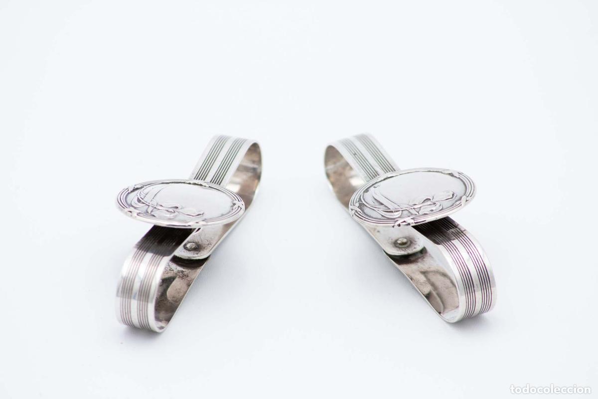 Oggetti Antichi: Anillos para servilletas de plata