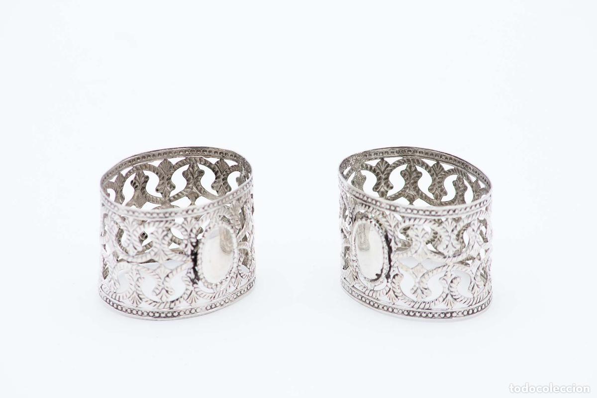 Oggetti Antichi: Anillos para servilletas de plata