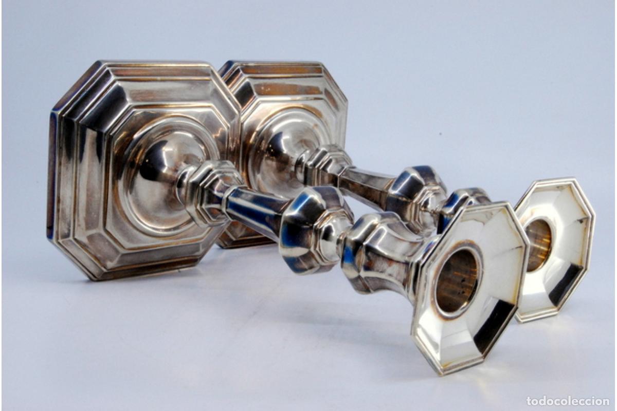 Antig&uuml;edades: candelabros de plata - Foto 4