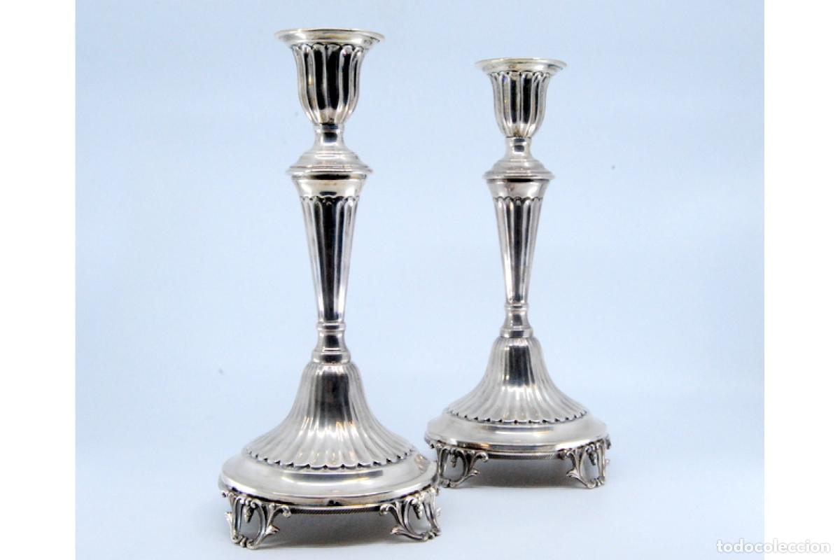 Antig&uuml;edades: candelabros de plata - Foto 3