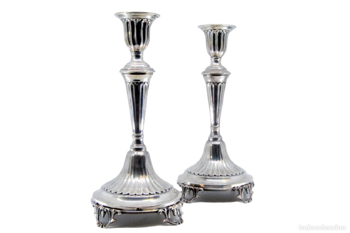 Antig&uuml;edades: candelabros de plata
