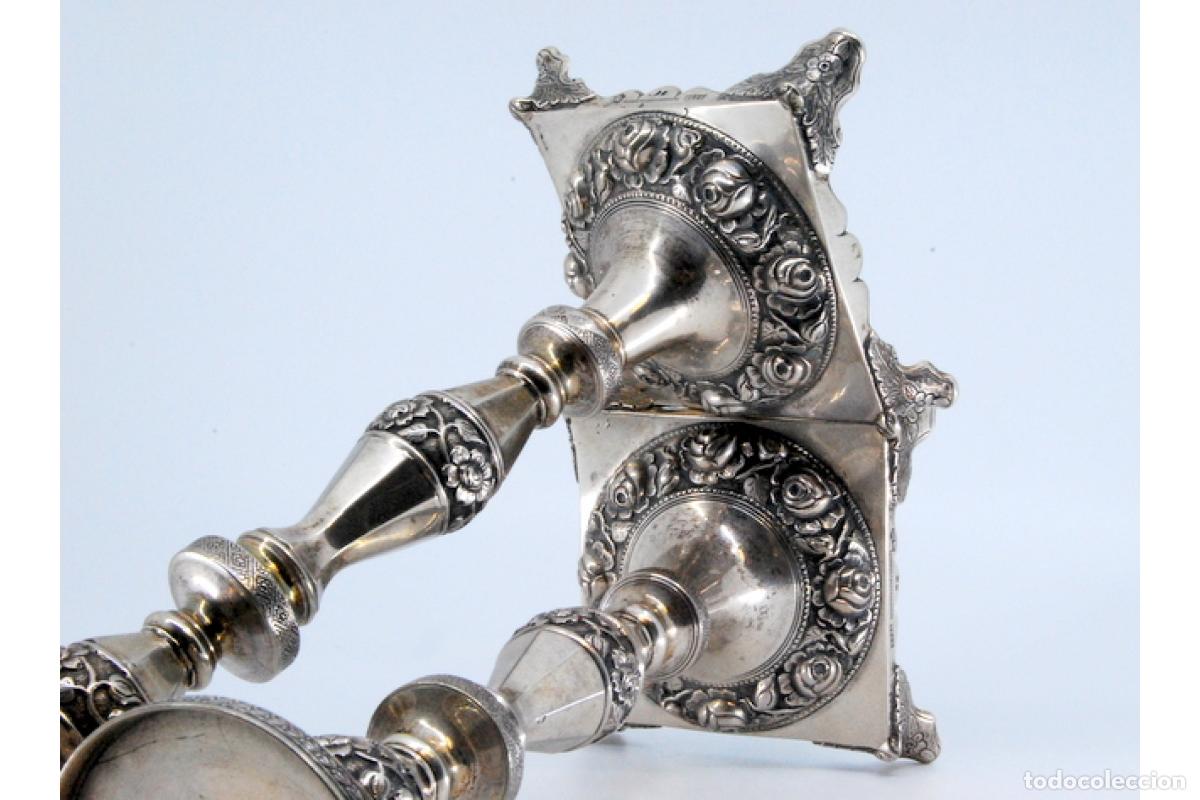 Antig&uuml;edades: candelabros de plata - Foto 2