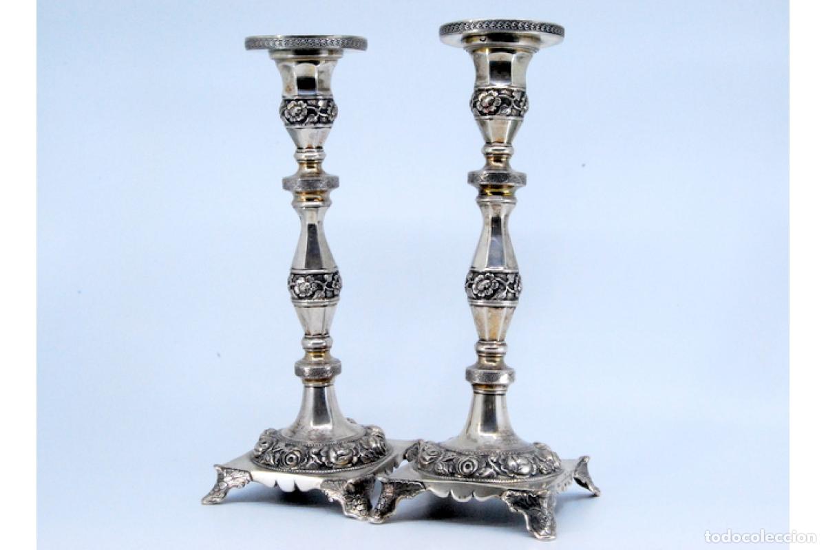 Antig&uuml;edades: candelabros de plata - Foto 3