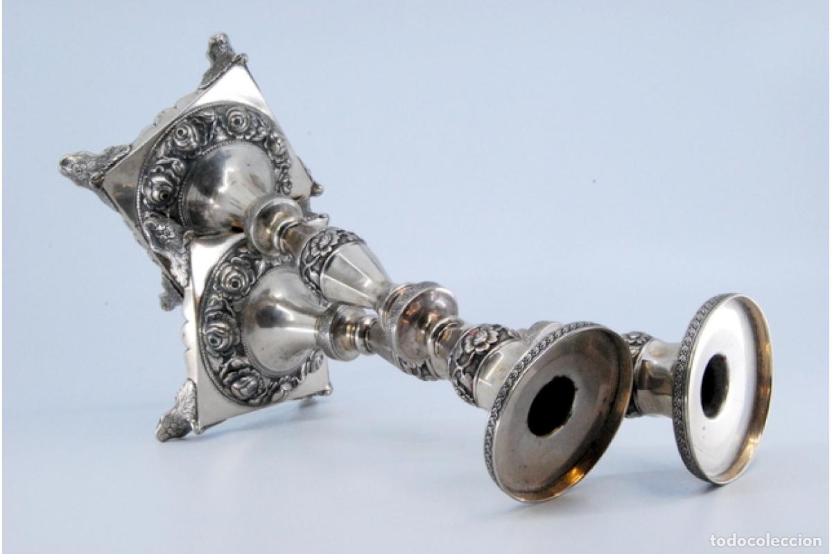 Antig&uuml;edades: candelabros de plata - Foto 5