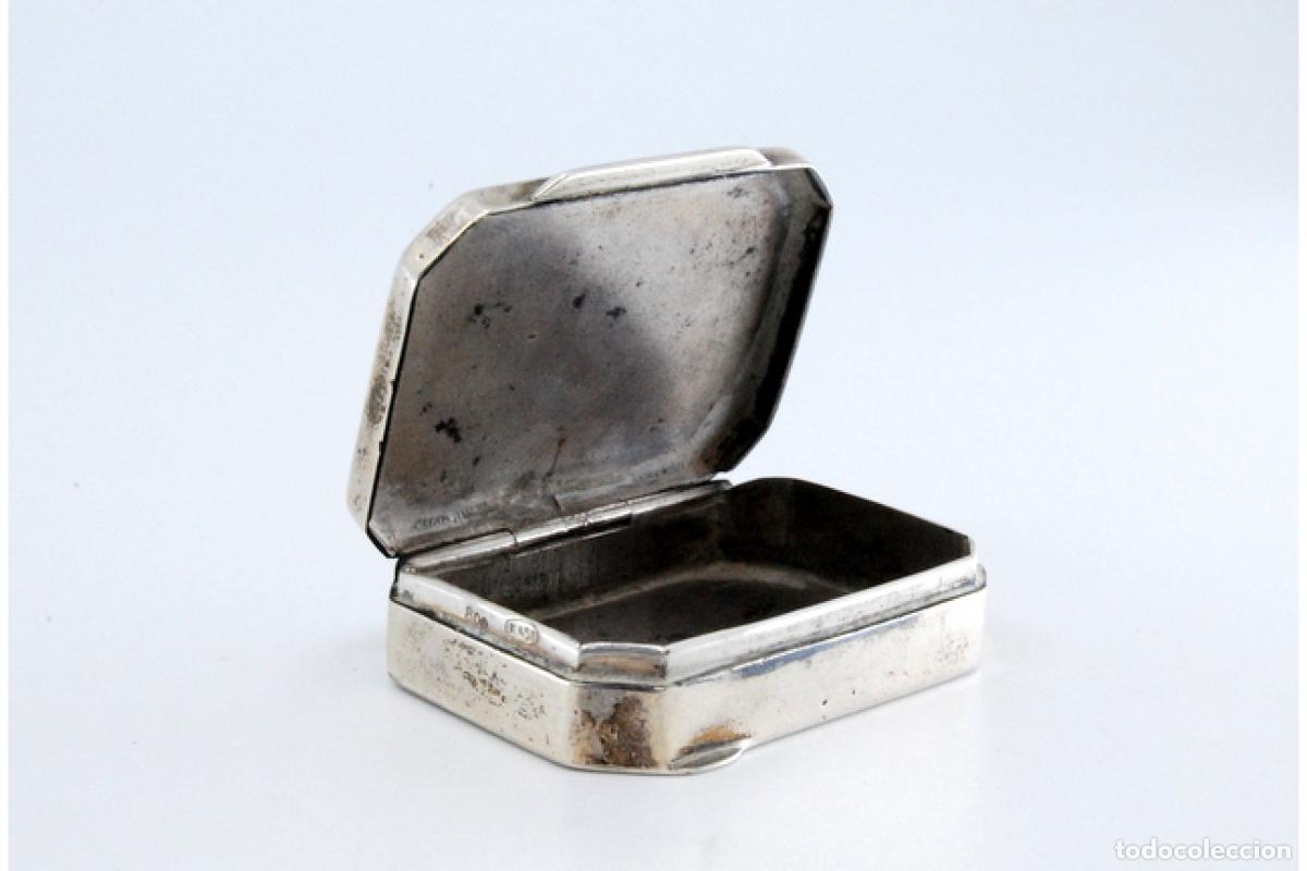 Antig&uuml;edades: Pastillero, en plata - Foto 3
