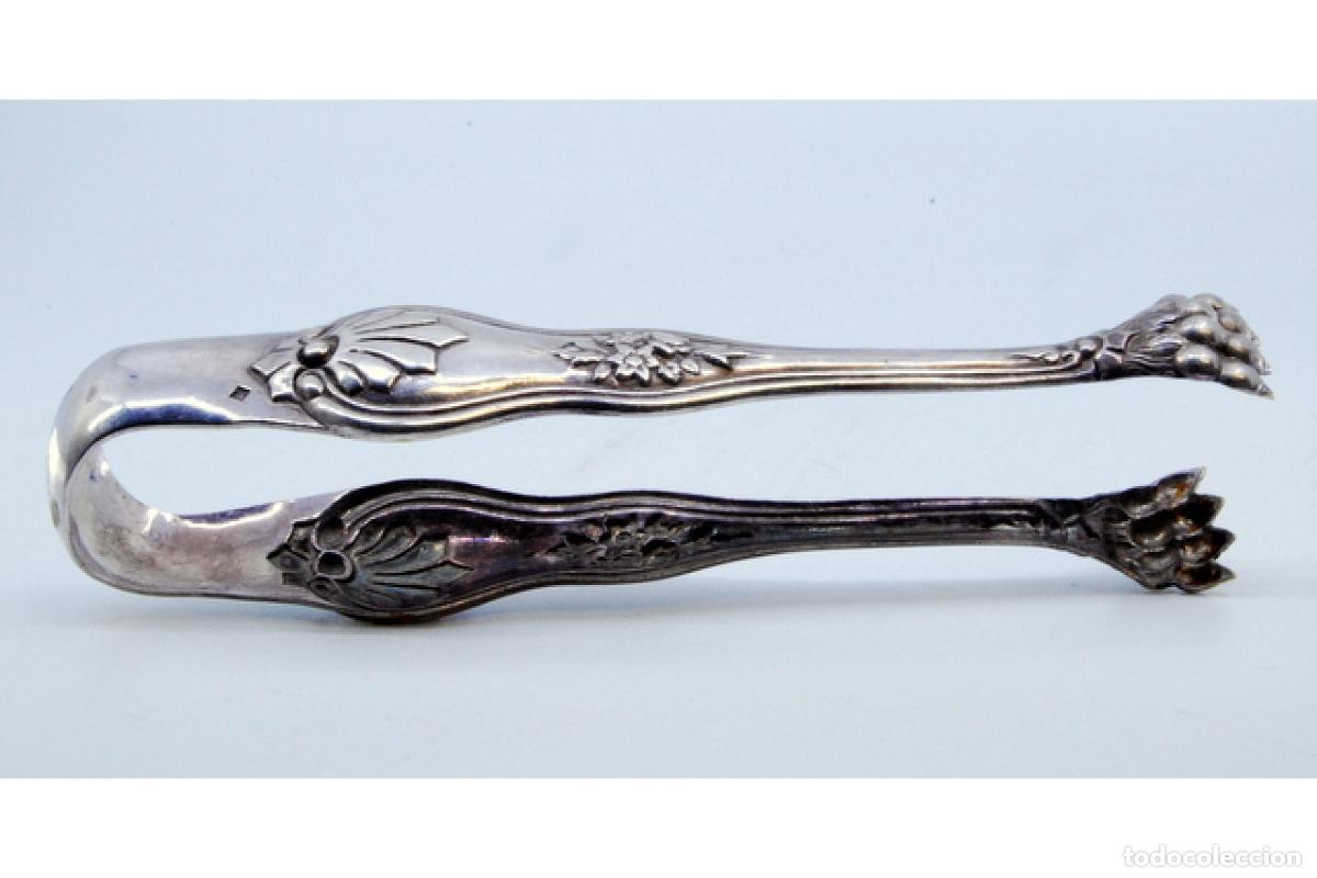 Antig&uuml;edades: Pinzas para hielo, en plata - Foto 4