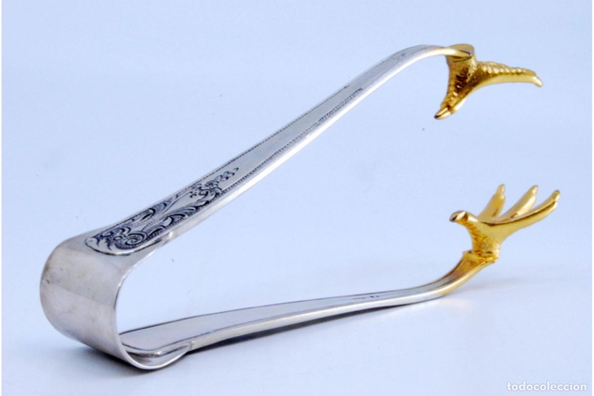 Antig&uuml;edades: Pinzas para hielo, en plata - Foto 7