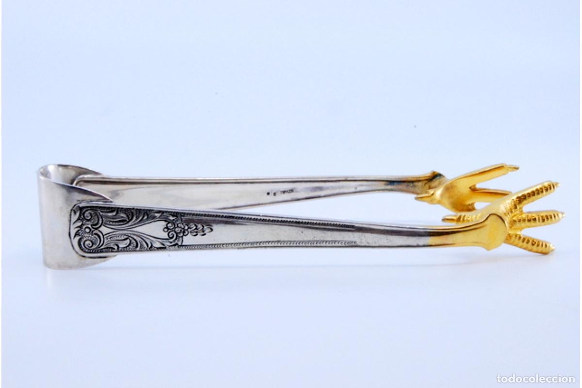 Antig&uuml;edades: Pinzas para hielo, en plata - Foto 10