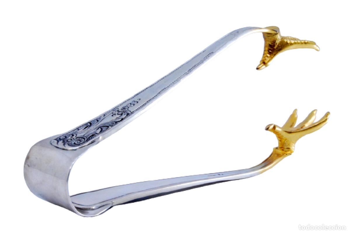Antiquit&auml;ten: Pinzas para hielo, en plata