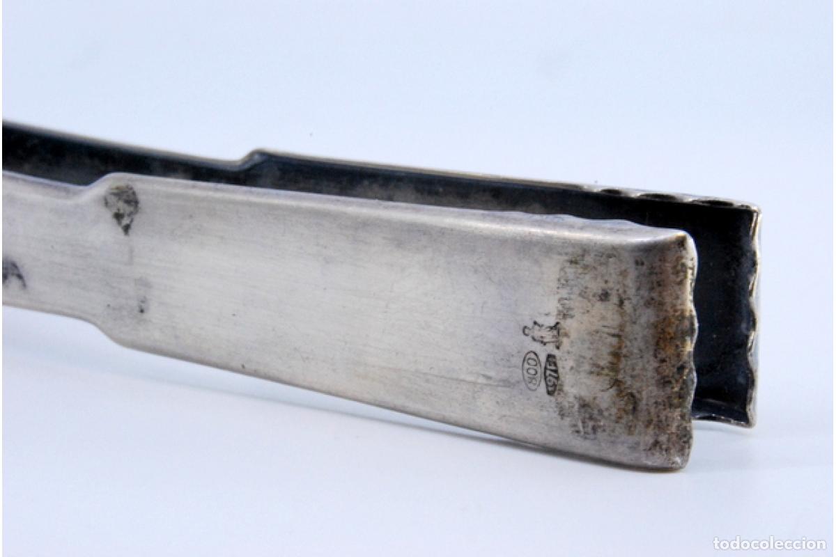 Antig&uuml;edades: Pinzas de plata para ensalada o pan. - Foto 5
