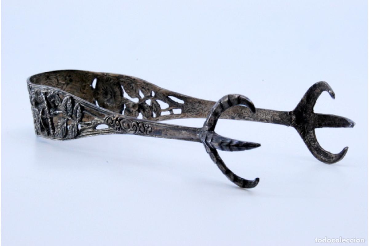 Antig&uuml;edades: Pinzas para hielo, en plata - Foto 4