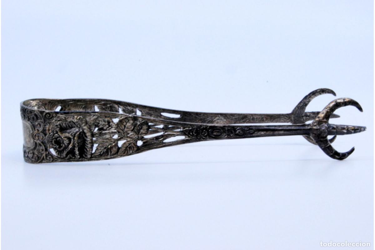 Antig&uuml;edades: Pinzas para hielo, en plata - Foto 7