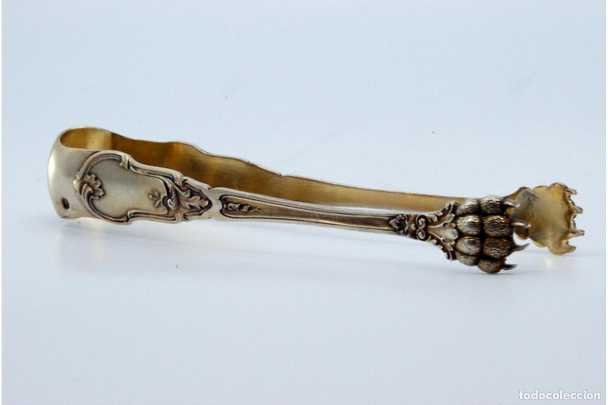 Antig&uuml;edades: Pinzas para hielo, en plata - Foto 4
