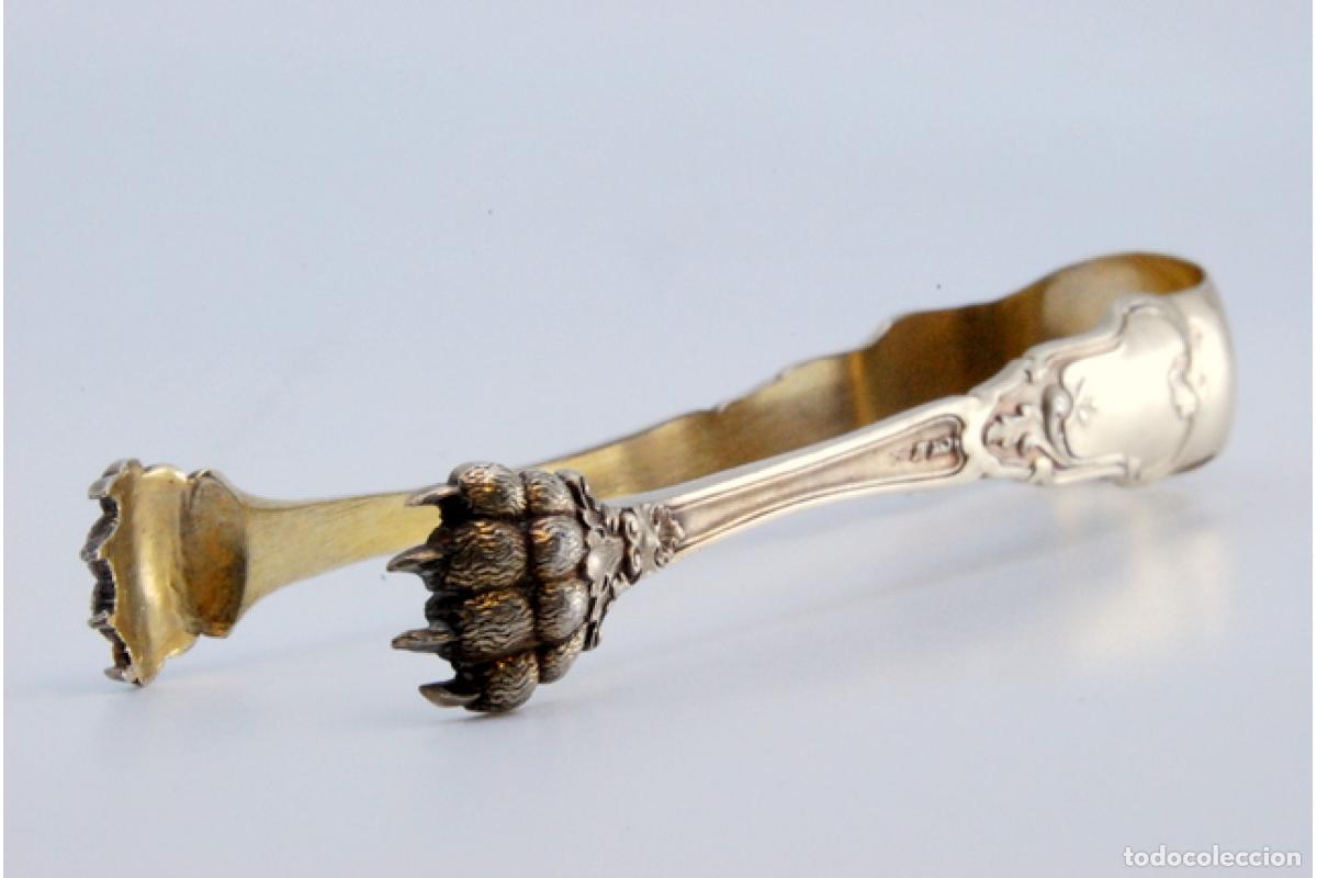 Antig&uuml;edades: Pinzas para hielo, en plata - Foto 8