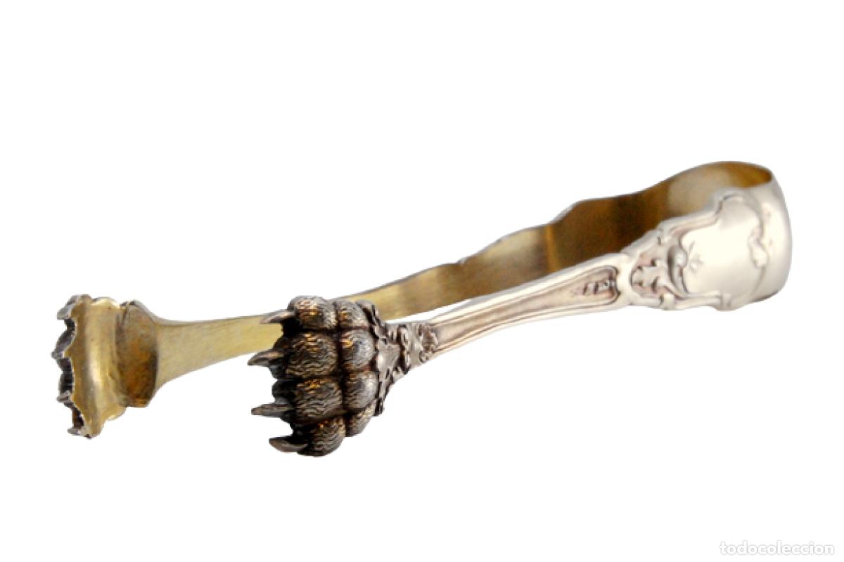 Antiquit&auml;ten: Pinzas para hielo, en plata
