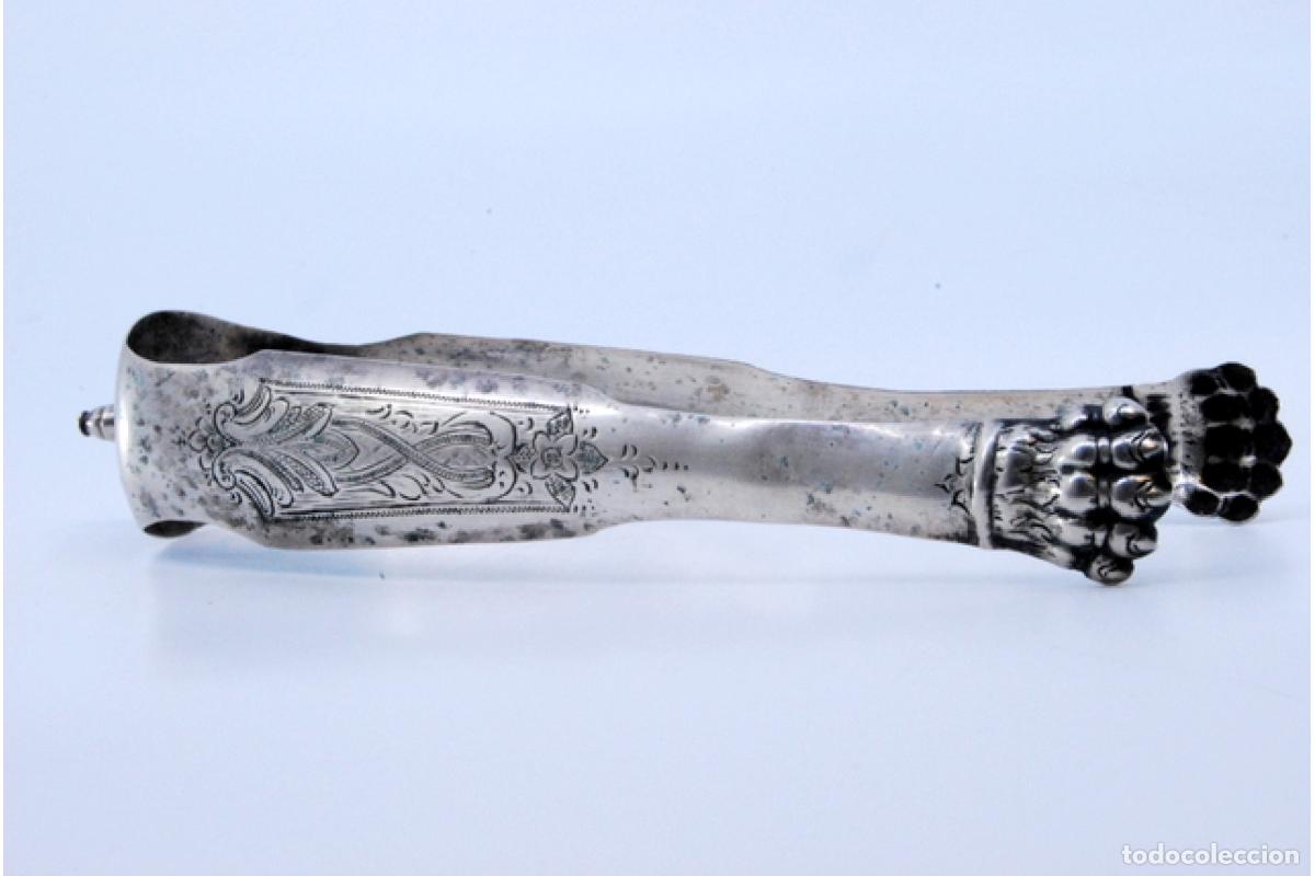 Antig&uuml;edades: Pinzas para hielo, en plata - Foto 4