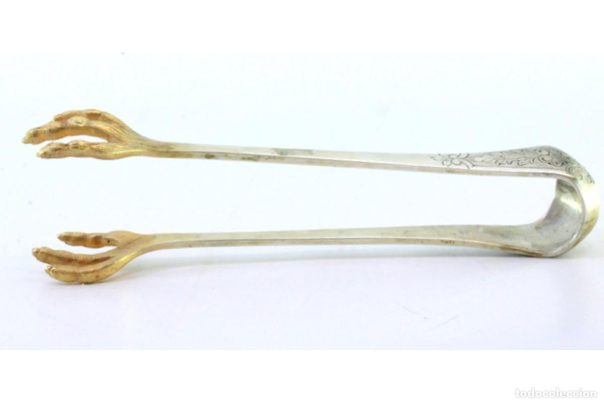 Antig&uuml;edades: Pinzas para hielo, en plata - Foto 2