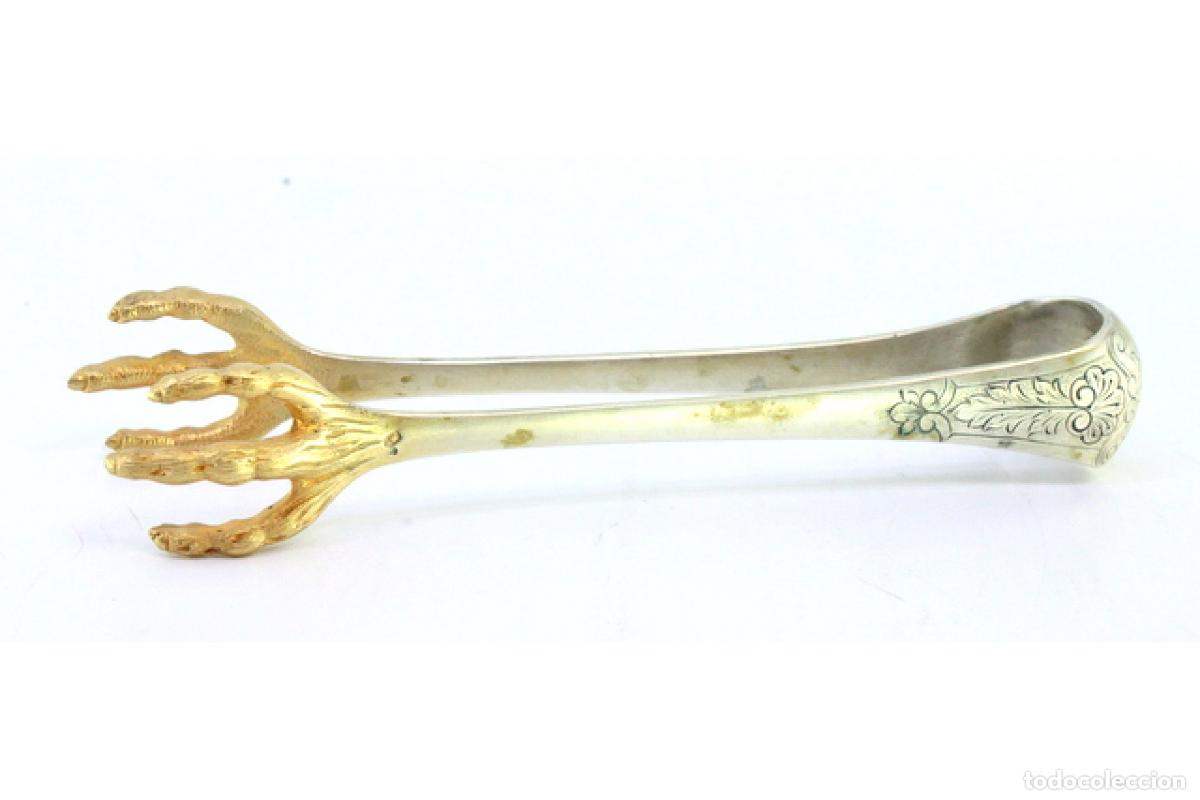Antig&uuml;edades: Pinzas para hielo, en plata - Foto 6