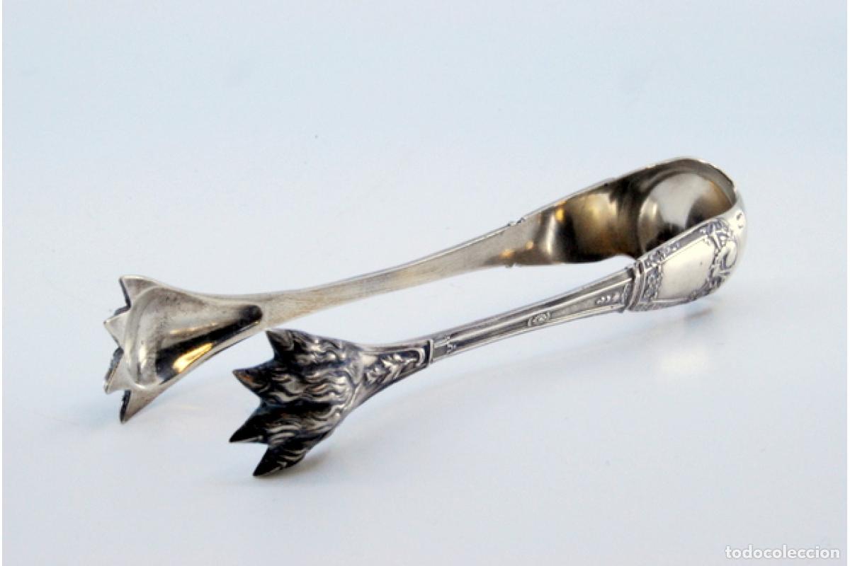 Antig&uuml;edades: Pinzas para hielo, en plata - Foto 2