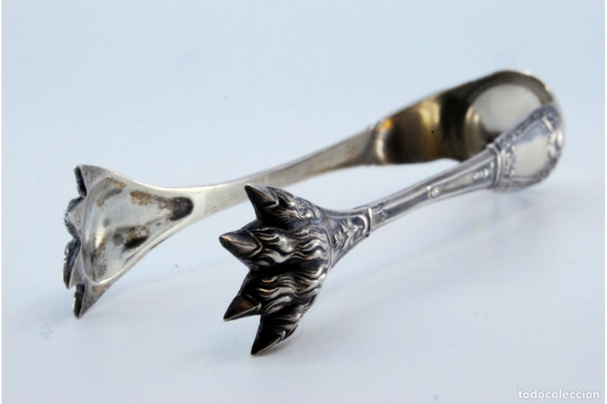Antig&uuml;edades: Pinzas para hielo, en plata - Foto 4