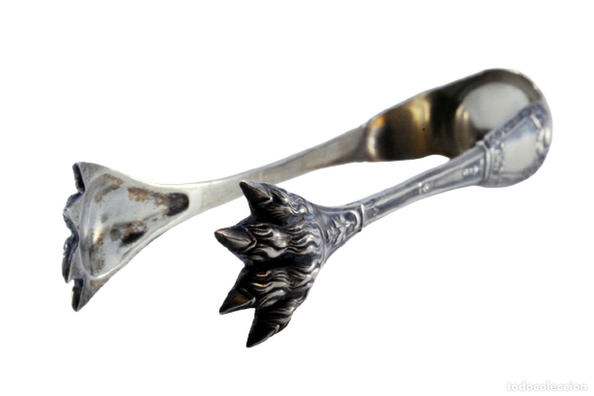 Antiquit&auml;ten: Pinzas para hielo, en plata