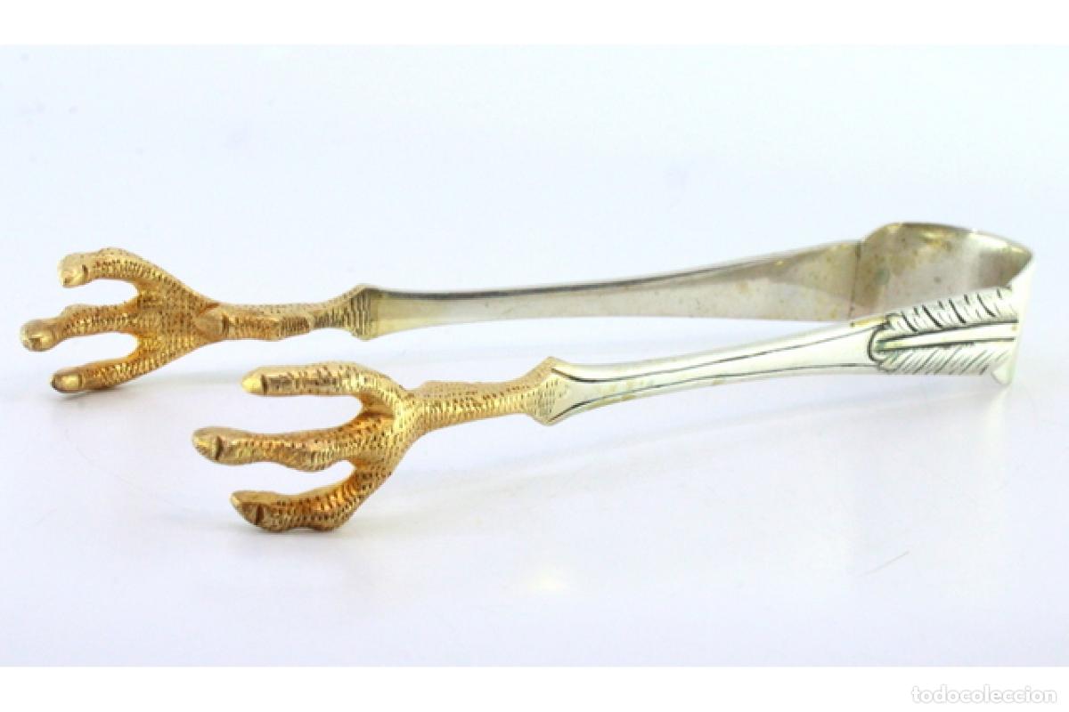 Antig&uuml;edades: Pinzas para hielo, en plata - Foto 4