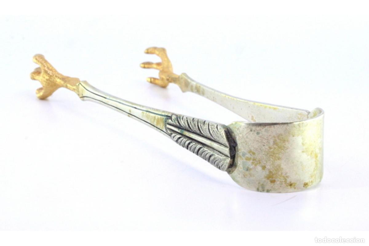 Antig&uuml;edades: Pinzas para hielo, en plata - Foto 6